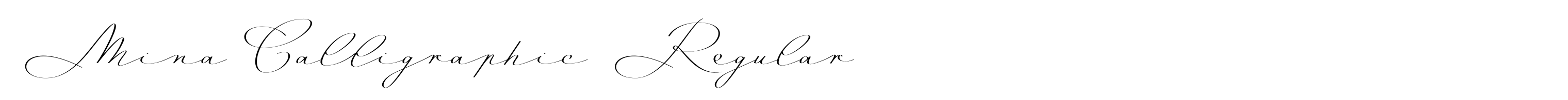 Mina Calligraphic Regular